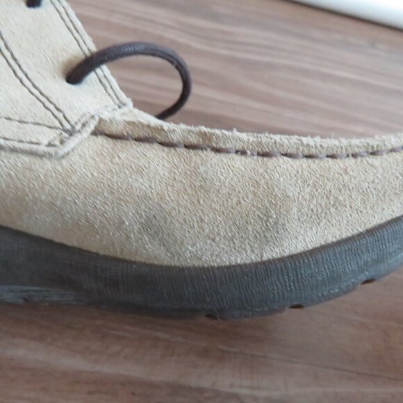 VAGABOND Cream Suede Leather Lace Up Snowflake Moccasin Winter Boots Size 6.5 - Picture 16 of 16
